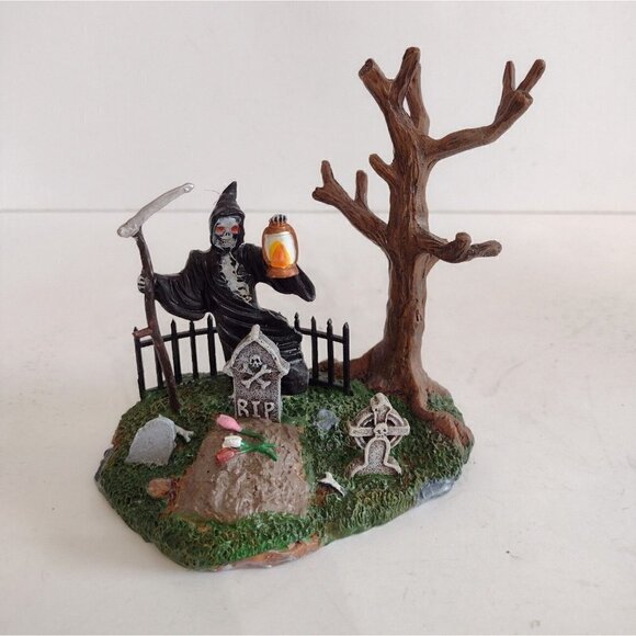 Lemax 2006 Rest In Peace Pumpkin Hallow Halloween Miniature W/ Box - Picture 2 of 7